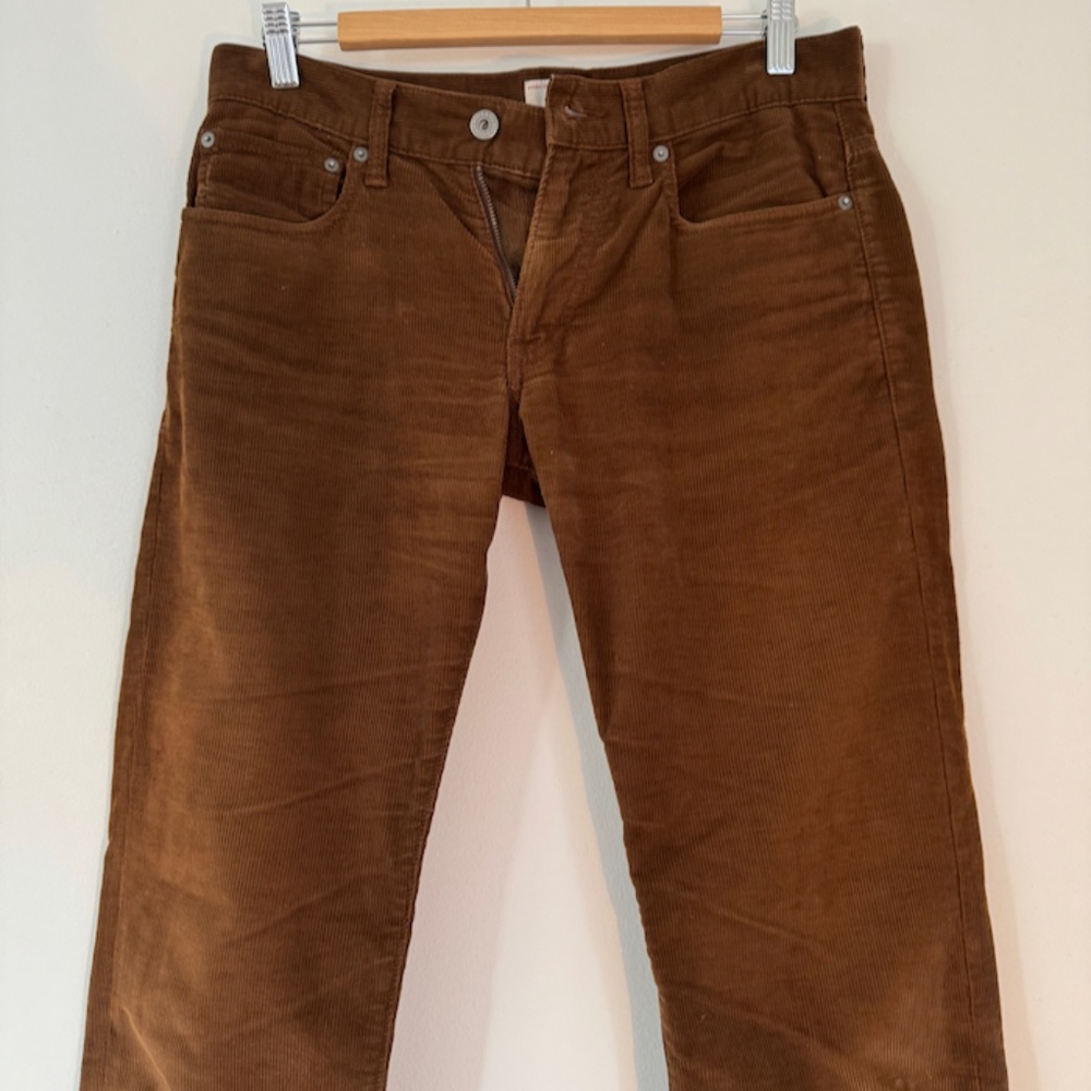 J-Crew 484 Slim Fit Corduroy Pants 29/32